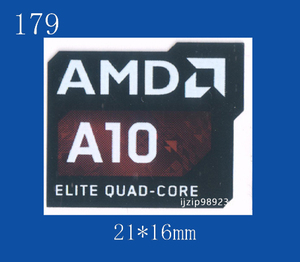 即決179【 AMD E10 ELITE QUAD-CORE 】エンブレムシール追加同梱発送OK■ 条件付き送料無料 未使用