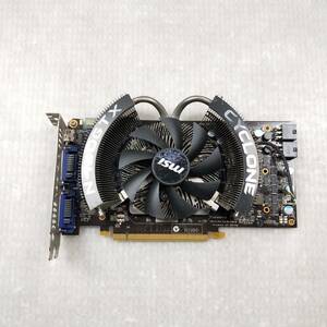 【中古パーツ】MSI N460GTX CYCLONE 1G OC/D5 MiniHDMI/DVI グラフィックポード /ビデオカード PCI-E ■XK918-2