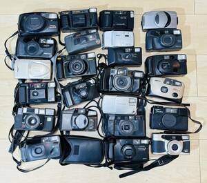 1円～ まとめ売り コンパクトカメラ 24台 Canon、FUJIFILM、Konica、OLUMPUS、PENTAX等　カメラ まとめ　#33