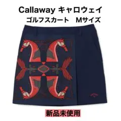 新品未使用　Callaway キャロウェイゴルフ　スカートMサイズ　スカーフ柄