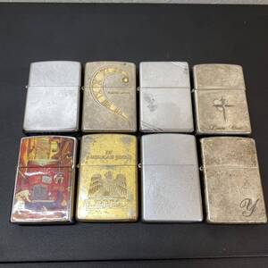 ●【MH-9150】中古品 ZIPPO ジッポー ライター 8点セット アメリカンイーグル/自由の女神/ダイアゴナルライン 他【レタパプラス可】