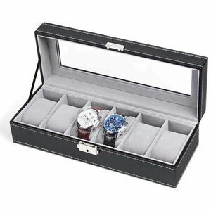LRM2207★腕時計 収納 6本 ディスプレイケース 時計収納ボックス 男女　コレクション