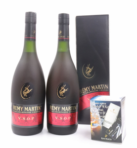 【ト長】未開栓 REMY MARTIN レミーマルタン V.S.O.P 2本 700ml 40度 ブランデー コニャック オリジナルショットグラス付 IA494IOB90