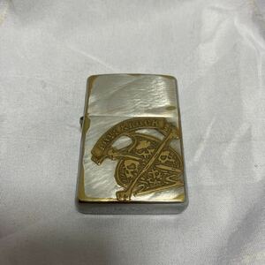 ZIPPO ジッポー ジッポ LOVE&ROCK ドクロ スカル ロック USA h8885