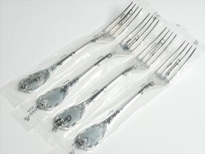 k437 Christofle クリストフル シルバープレート 高級カトラリー マルリー フォーク 20.5cm 4pcs