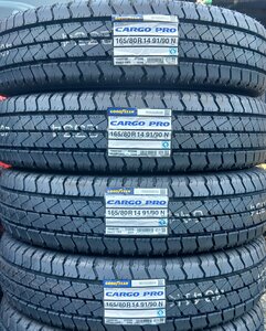 2024年製 新品 4本価格★ヤT■165/80R14 91/90N LT GOODYEAR CARGO PRO カーゴプロ 夏タイヤ サマー★条件付送料無料★バン 貨物