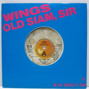 PAUL McCARTNEY & WINGS-Old Siam, Sir (UK プロモ「ラウンドセンター」7+ダイカ