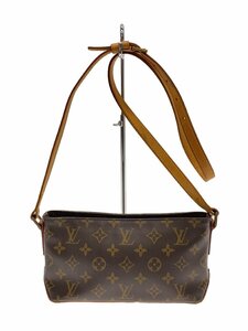 LOUIS VUITTON◆トローター_モノグラム・キャンバス_BRW/PVC/BRW