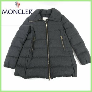 ∞▼△MONCLER/モンクレール ダウン レディース♪チャコール★サイズ0(7号・S)良品