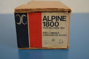 ★ AMR 1/43 Alpine A110 1800 tour de corse 1974