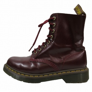 ドクターマーチン DR.MARTENS PASCAl AW006 8ホール ショートブーツ レースアップ レザー シューズ UK5 ボルドー/6▲B10 レディース