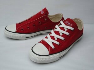 SALL セール 現品限り 22.5cm CONVERSE コンバース オールスター フェルトスリップ OX レッド 婦人 レディース ローカット スニーカー