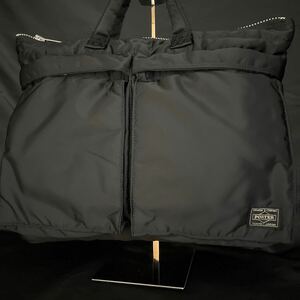 極美品PORTER TANKER ブリーフケース 吉田カバン ビジネスバッグ ブラック ナイロン トートバッグ ポーター タンカー A4収納 人気アイテム