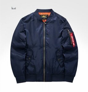 JK-青JK春と秋 空軍 ミリタリー(実寸3XL) 新品 男性と女性 人気 1◆高級セレブdesigner* 高品質 軽量 ジャケット 春と秋 アウター