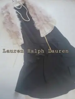 LaurenRalphLaurenフリルノースリーブワンピースsize6、L相当