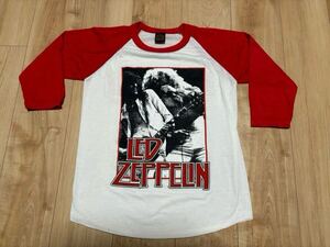 ビンテージ 3D EMBLEM LED ZEPPELIN レッドツェッペリン ラグランスリーブ 七分Tシャツ 80