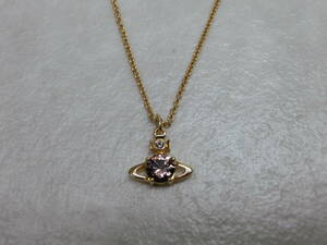 #31271 ヴィヴィアン ウエストウッド Vivienne Westwood オーブ レイナ ペンダント ネックレス ゴールドカラー ストーン