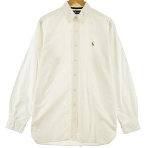 古着 ラルフローレン Ralph Lauren CLASSIC FIT クラシックフィット 長袖 ボタンダウンシャツ メンズXL /eaa308461 【SS2406】