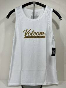 VOLCOM ボルコム A4522103WHT メンズ Mサイズ タンクトップ TankTop プリント ロゴ Logo ホワイト色 大きめ ヴォルコム 新品 即決 送料無料