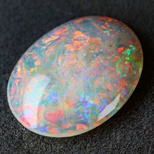 2.865ct 天然ホワイトオパール オーストラリア 遊色抜群 最高品質〔Australia White opal 宝石 jewelry 裸石 ナチュラル loose ルース〕