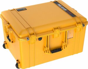 PELICAN（ペリカン）エアケース 1637 フォーム付 YELLOW [イエロー] [016370-0001-240] キャスター付 ハードケース カメラ用品