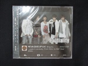 1070★未開封CD Cordiality(Type-B)/NEVA GIVE UP ※ワケ有