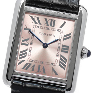 カルティエ CARTIER W5200000 タンクソロSM クォーツ レディース 良品 _862634