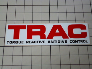 希少 HONDA 純正 TRAC ステッカー 当時物 (92×25mm) ホンダ CBR400F NC17 NS400R NC19 NS250R MC11 VFR400R NC24 フォークカバー デカール