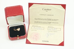 Cartier カルティエ 750/K18YG ハートウィズ パヴェ ダイヤモンド リング 指輪 ＃51 約11号 アクセサリー ジュエリー 3847-A