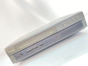 ★動作確認済み TOSHIBA ビデオカセットレコーダー A-D18 東芝 VTR ビデオデッキ 部品取り レトロ ジャンク品 中古品 管理A937