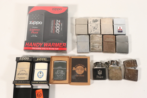 ★Zippo 14点まとめ NISSAN SKYLINE Hard Rock HOTEL GUAM 金属オイルライター 喫煙グッズ シルバー ゴールド 箱有_EJL_C0129-J001