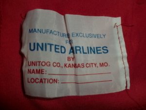 ★`80sアメリカ製/非売品 UNITED AIR LINE ヴィンテージ ワークポロシャツ XL `80sUnitog製ユナイテッドエアライン スタッフ用支給品 