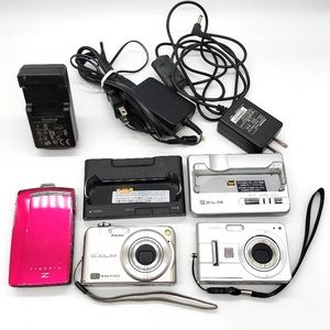 【J-51】 通電確認品あり　デジタルカメラ　3台おまとめ　CASIO　EXILIM EX-Z1200 EX-Z57　FUJIFILM　FINEPIX Z100EXR　充電器付き　現状品