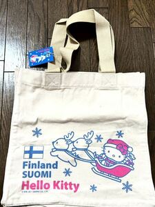 ★ Hello Kitty ハローキティ ★ GOTOUCHI ご当地 TOTE BAG トートバッグ ★ Finland SUOMI フィンランド ★