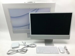 美品 Apple アップル iMac 24インチ 2021 Retina 4.5K M1チップ 8コアCPU 7コアGPU 16GB SSD512GB キーボード マウス付属 Y11030MA