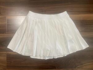 ルルレモン lululemon High-Rise Pleated Tennis Skirt 白 サイズ6 超美品☆ プリーツスカート スコート ハイライズ