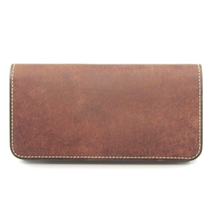 未使用 PORTER ポーター かぶせ長財布 240-04189 吉田カバン HOF LONG WALLET バケッタ製法 日本製 ブラウン 24003446