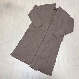 和550★ GREEN LABEL RELAXING UNITED ARROWS グリーンレーベルリラクシング ニット ロングカーディガン コート ベージュ レディース