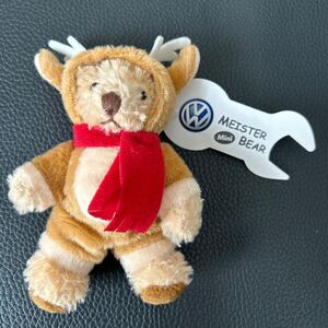 未使用★VOLKSWAGEN MEISTER Mini BEAR VW フォルクスワーゲン マイスター ミニ ベア マスコット (くま テディベア)★