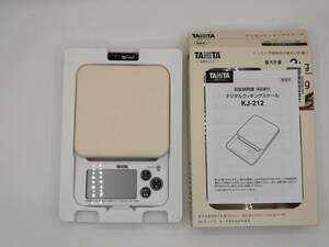 【管⑪】タニタ/TANITA/KJ-212/デジタルクッキングスケール/調味料用計り/家庭用/キッチン用品/中古