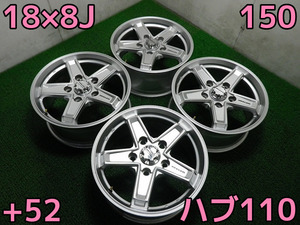 ランクル100/200/レクサスLX200♪Weds KEELER♪PCD150/5H/18×8J/150/5H/+52/ハブ110♪キーラー♪即納♪店頭手渡し大歓迎♪DB-11♪