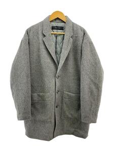 RESOUND CLOTHING◆ALPACA BURRY COAT/チェスターコート/1/ウール/GRY/RC17-JK-007