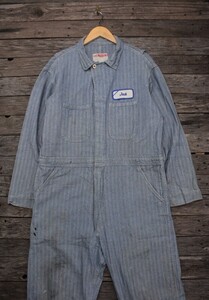 WORKWEAR CORPORATION へリンボーン オールインワン ツナギ 表44 [追加写真あり]