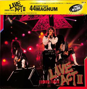 A00600249/LP2枚組/44MAGNUM(44マグナム)「Live Act II(1986年：MOON-38001～2)」