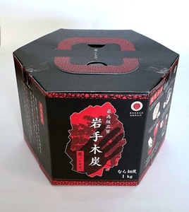 岩手木炭 炭ノテガタ 1Kg 6cmカット