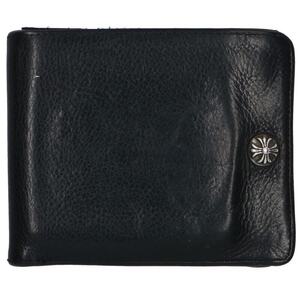 クロムハーツ Chrome Hearts 1SNAP/1スナップ クロスボールボタンレザーウォレット財布 中古 OM10