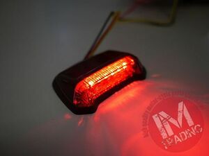 LEDフェンダーマウントテールランプ スモークレンズ バイク用 ゆうパケット対応 KLX250 KLX125 Dトラッカー KDX250 シェルパ KSR110等に