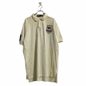 POLO Ralph Lauren 半袖 ポロシャツ 2XL ライトベージュ ラルフローレン ビッグサイズ 古着卸 アメリカ仕入 a603-6625