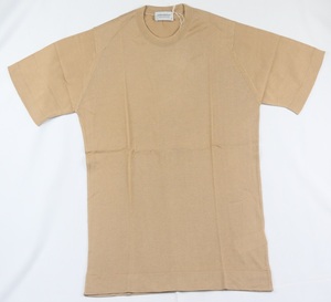 新品 John Smedley　ジョンスメドレー 最高級シーアイランドコットン Mサイズ Tシャツ　Light Camel