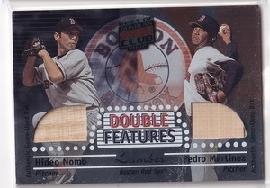 【バットカード】2002 DONRUSS BEST OF FANCLUB DOUBLE FEATURES #DF-8 HIDEO NOMO/Pedro Martinez 野茂英雄